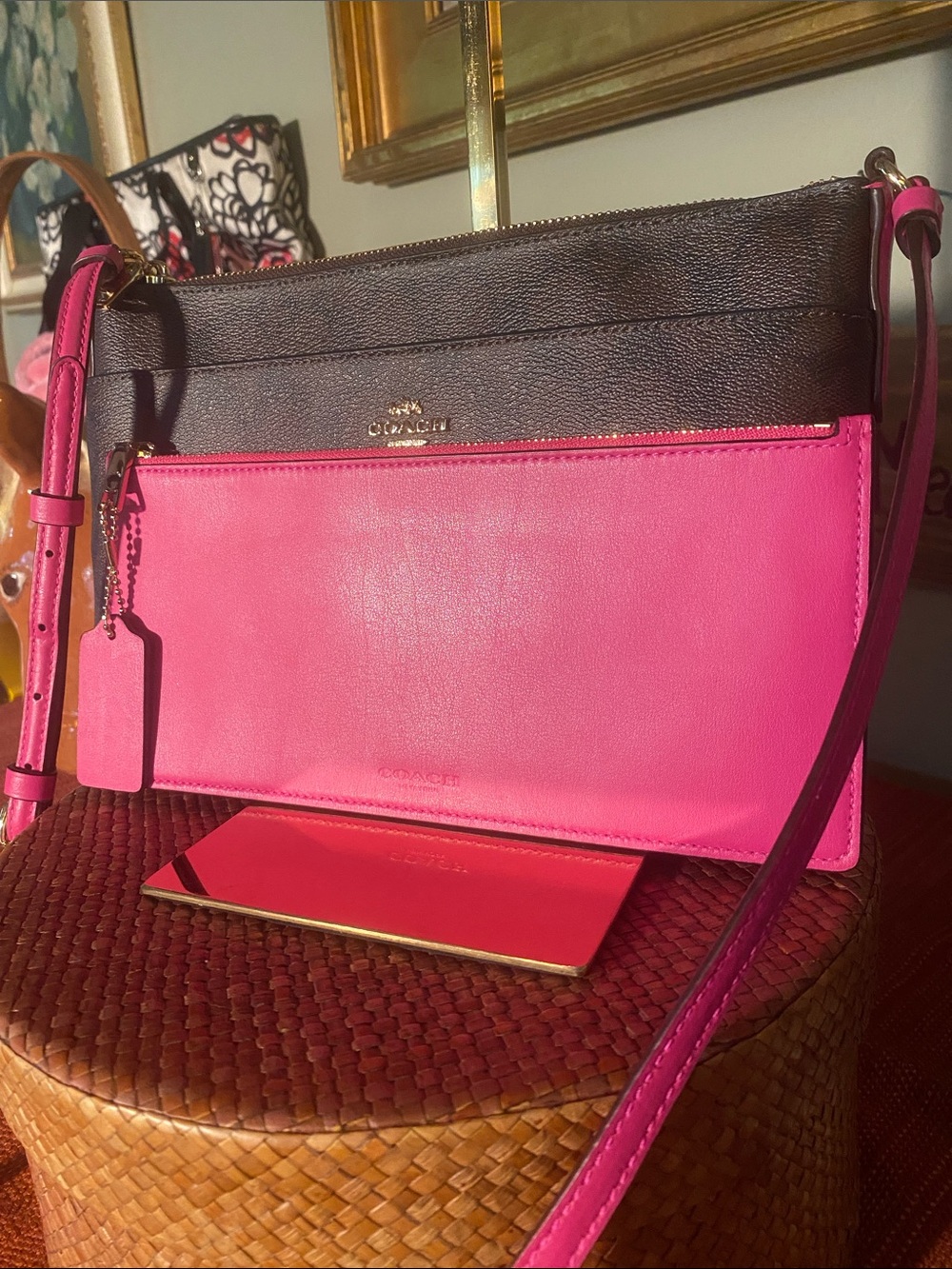 Coach East/West Pop Crossbody Bag - New - Two Pieces - Picture 13 of 16